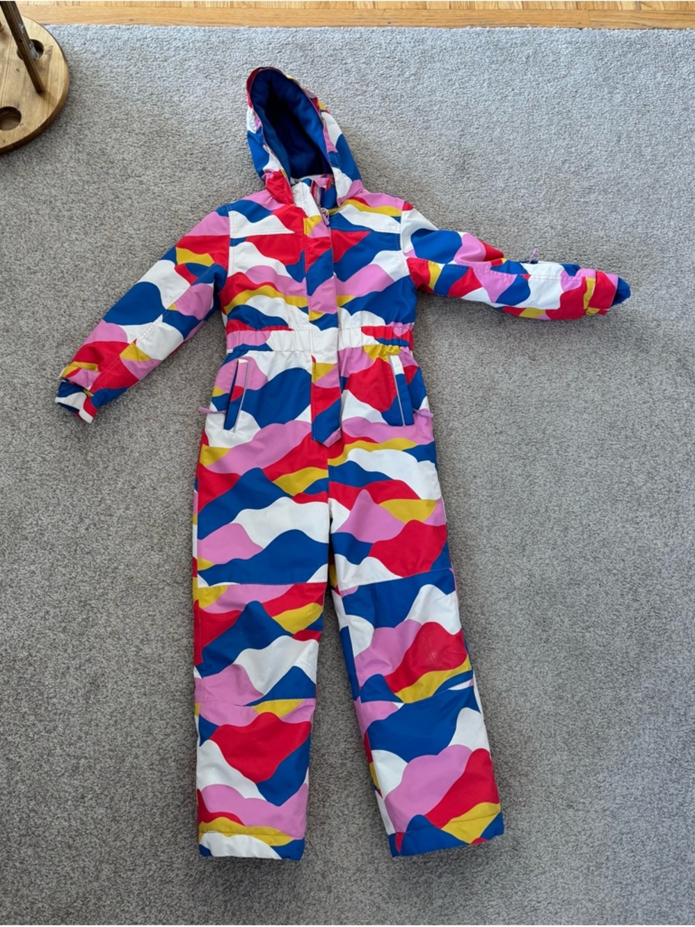 Mini Boden Colorblock Kids Snowsuit - size 9-10